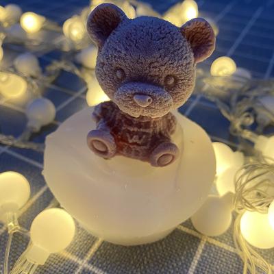 China DIY Aromatherapy Epoxy Epoxy Handmade Casting Mold Craft Home Decor Silicone Ice Cube Bear Resin Molds Ornaments for sale