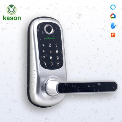 China Widely Used Modern Special Design Fingerprint Digital Password Locks Without Handle Deadbolt Electronic Digital Door Safe Slot for sale