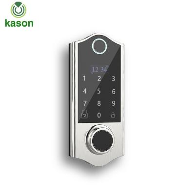 China Alexa Google Home Supporting Modern WIFI Mobile Smartphone Control Tuya Burglar Proof Deadbolt Smart Door Lock with Touch Screen for sale