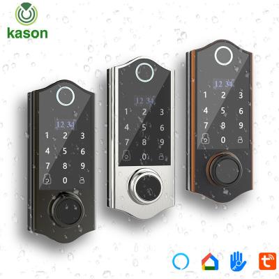 China Modern Zinc Alloy Sturdy Keyless Door Lock Digital Keypad Fingerprint Semiconductor Structure Bar Electronic Door Lock Electronic Door Lock for sale