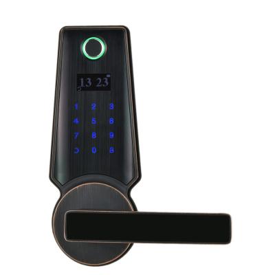 China Hot Selling Unique Smart Digital Design Deadbolt Fingerprint Biometric Keyless Door Lock F02 for sale