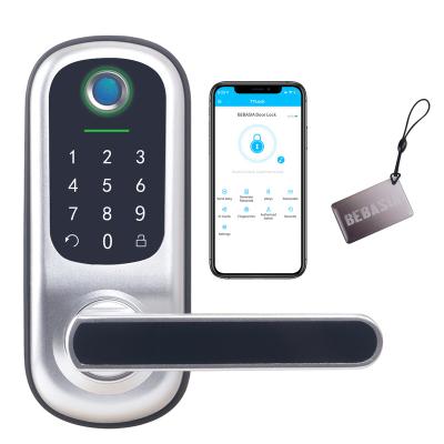 China Good Quality External Various Biometric Fingerprint Smart Door Lock Digital Keyless Door Lock A02 for sale