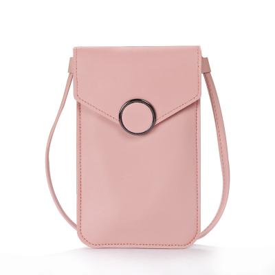 China High quality ladies touch screen cross - cute hand touch screen fashion body phone purse shoulder mini waist sling cross body bags women for sale