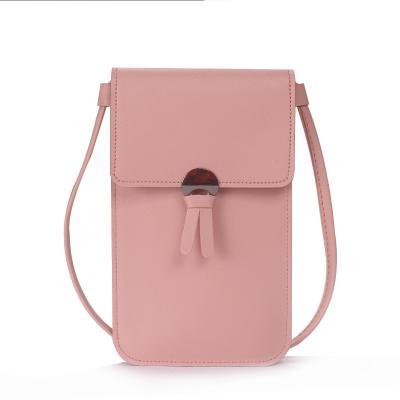 China High Quality Girls Hand Cross - Body Touch Screen Sling Women Cute Stylish Cell Phone Touch Bag Cross Body Clear Touch Screen Phone Purse for sale