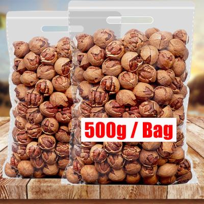 China OEM Low Salt Wholesale 500g Bag Crispy Pecans Snacks Nuts and Fruit Dry Food for sale