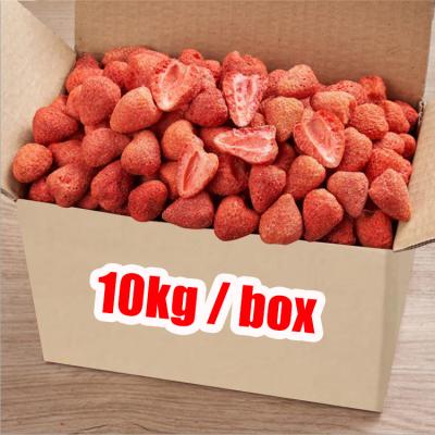 China OEM Dry Wholesale Whole Box VF Freeze Dried Strawberry Crunchy Snacks Dehydrated Crispy Dried Fruits Vegetables for sale