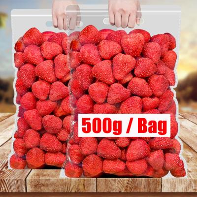 China OEM Bag 500g VF Dried Wholesale Low Temperature Strawberry Freeze Dried Crispy Snacks Dehydrated Crispy Dried Fruits Vegetables for sale