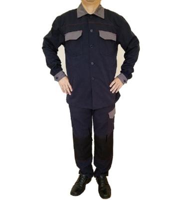 China Multi-Pockets Working Safety Working Uniform 2pcs Loose Fit Set Working Jacket and Pants Workwear Suit Clothes Heavy Duty Clothes for sale