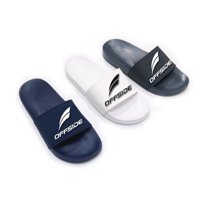 China Cushioning Fashion PVC Sliders Slippers For Men's Custom Logo Blank Slide Sandals Men Slippers for sale