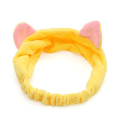 China children & Korean Women's Cat Ears Headband Makeup Face Wash Cat Ears Headband Plush Plush Hair Accessories Blush Cat Headband for sale