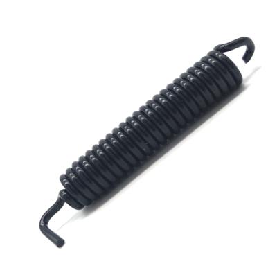 China Custom Black Stainless Steel Clutch Double Coil OEM Metal Hook Coil Tension Spring Extension Spring For Chainsaw for sale