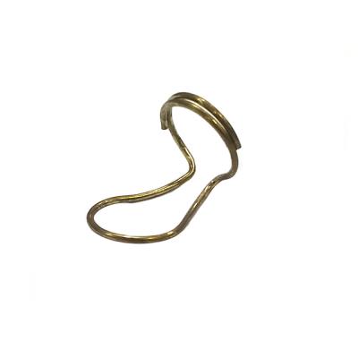 China OEM Pulling Steel Corrugated Metal Hook Small R Clip For Golf Towel for sale