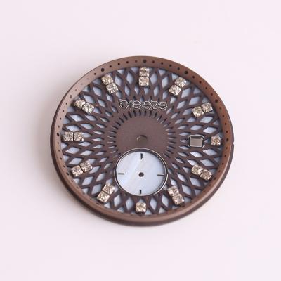 China New Style Unique Fancy Brass Dial Watch Custom Watch Dial Manufacturer DIY Watch Dial for sale