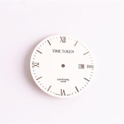 China Brass Dial 28.5mm Smart Watch Dial Round Watch Faces for sale