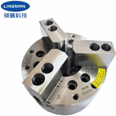 China High Speed 3 Jaw Soft Jaw Hydraulic Power Collect Chuck For CNC Lathe Machine zu verkaufen