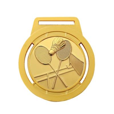 China Wholesale Custom High Quality Zinc Alloy Medal Sports Souvenir Sports Badminton Award Zinc Alloy Medals Europe Sports Day Medals for sale