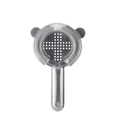 China Viable Eco-friendly Wholesale Stainless Steel Bar Accessories Ice Bucket Tools Cocktail Mixing Strainer for sale