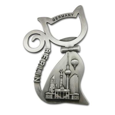 China Creative Custom Creative Cat Shape Beer Blank Metal Bottle Openers Metal Bottle Opener for sale