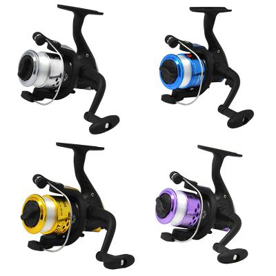 China Wholesale Straight Bobina Mini Metal Plastic Spinning Reel Ice Straight Reel Fishing Spinning Line Reel Wheel for sale