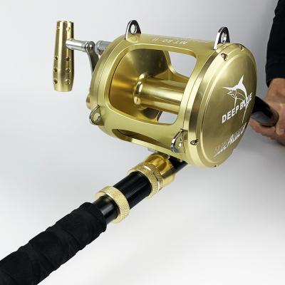 China 80w 50w Metal Straight Straight Reel Saltwater Trolling Fishing Reels Sea Fishing Reel High Quality CNC for sale