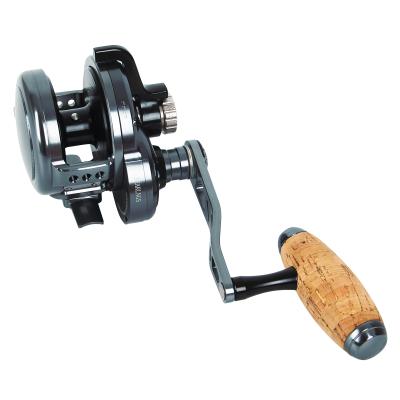 China Straight Power 30kg Straight Drag Slow Build Fishing Reels Large Metal Full Sea Water Cast Big Game Slow Reel TF400 for sale