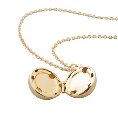 China Fashion Information Message Women Metal Necklace Secret Ball With Chains Accessories for sale