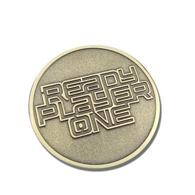 China Europe factory making high quality cheap custom arcade game token coin shiny gold metal game coins for sale