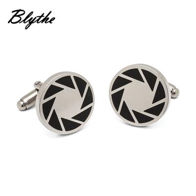 China Brass / Alloy Free Design Luxury Anniversary Gold Plated Soft Hard Enamel Customized Logo Cufflinks for sale