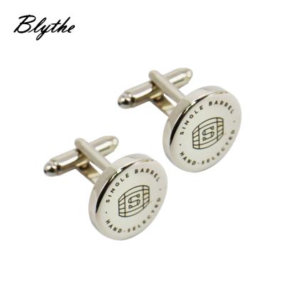 China Clothes Popular Fashion Custom Silver Mens Suit Shirt Cufflink for sale