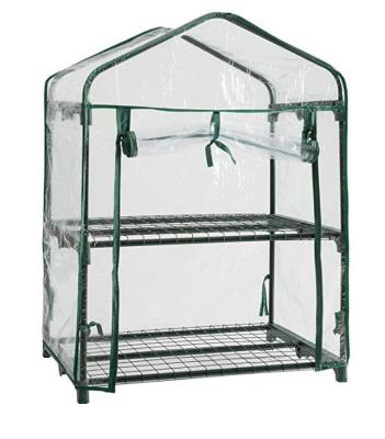 China 2 Tier Mini Greenhouse PVC Cover Garden Tomato Greenhouse Lunghoh MG-2T for sale