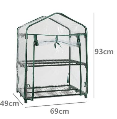 China 2 Tier Greenhouse With PVC Cover Garden Tomato Greenhouse Lunghoh MG-2T for sale