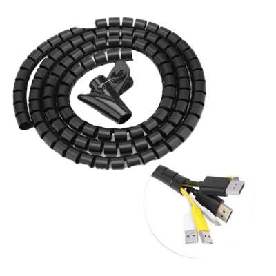 China PROTECT ELECTRICAL WIRE Ready To Ship TV PC Cinema Cable Wrap Tidy Organizer Spiral Wrapping Band Easily for sale