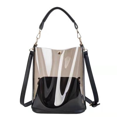 China Lucency Jelly Storage Shoulder Bag Women Messenger Bag Beach Plastic Waterproof Cross - Body Bags for sale