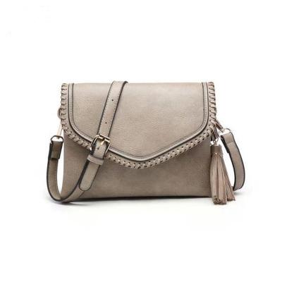 China Wholesale Waterproof Shoulder Bag Vintage Women Tote Bags Tassel PU Portable Cross - Body Bags for sale