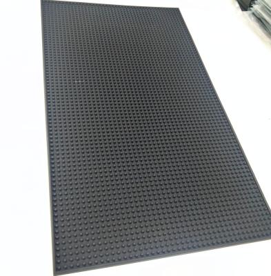 China Non-Toxic Non-Toxic Soft Embossed Logo PVC Stain Pad Flexible/Durable/Reusable Factory/PVC Custom Embossed Soft Rubber Mat/Drawbar for sale