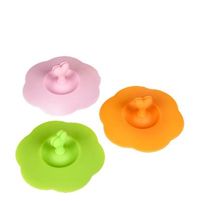 China Customized Eco-friendly Disposable Food Grade Silicone Bowl Lid Tea Cup Cover Single Leakproof Cup Lid Dustproof Lid for sale