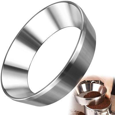 China 51/54/58 mm Sustainable Espresso Dosing Funnel MATOW Stainless Steel Coffee Dosing Ring Compatible With Portafilter for sale