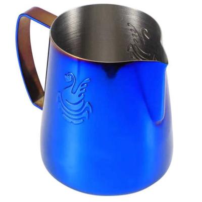 China Viable Factory Wholesale Latte 400M Stainless Steel Coffee Pitcher Espresso Coffee Milk Jug for sale