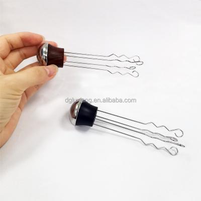 China Wholesale Viable Coffee Powder Needle Tamper Coffee Dispenser Tool Stainless Steel Coffee Tamper Leveler Wider Dispensing Needle for sale