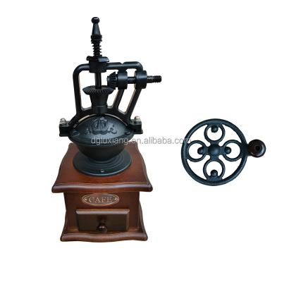 China 2021 Ferris Wheel Design Coffee Grinder Viable Coffee Bean Spice Mill Grinder Wooden Manual Coffee Grinder for sale