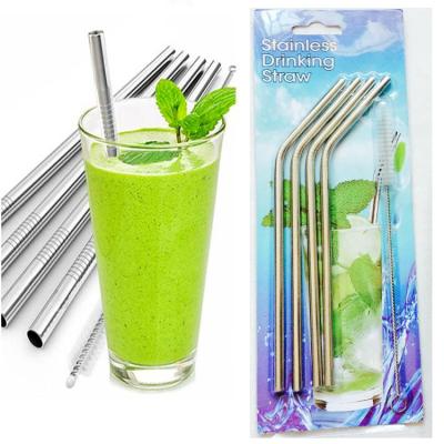 China Stainless Steel Viable Hot Straw Accessories Bar Accessories Creative Colorful Amazon Drinking Straw For Cocktail/Tea/Milk Water for sale