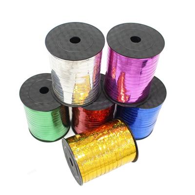 China Gift Toy High Quality 500 Yards Ribbon Matching Color Balloon Accessory Balloon Laser For Party Decoration for sale