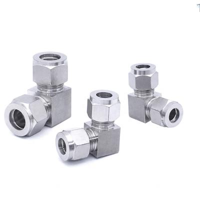 China Hose Lines Connect Factory Hylok Direct Fitting Elbow Compression Fitting 3/8