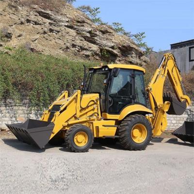 China 4×4 Compacto Tractor Cargador Excavadora Usada en Proyectos de Construcción en venta