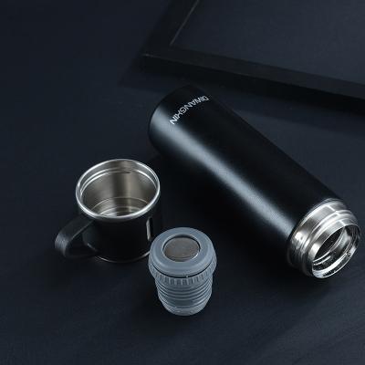 China Viable 500ml Thermos Bottle Vacuum Cup Set Stainless Steel Thermos Flask Coffee Mug Gift Set Box for sale