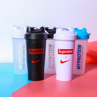 China Shaker Cup Personalized Custom Logo Wholesale Sport Viable Protein Shaker Bottle Plastic Cup for sale