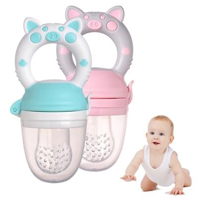 China OEM BPA BPA Food Grade Pig Fruit Silicone Free Pacifier Soft Chew Toy Teether Soft Chew Toy for sale