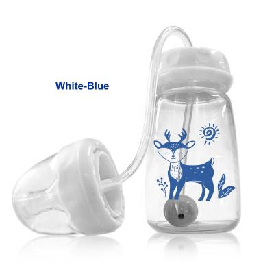 China BPA Free 150ml Hand Free OEM Customize PP Silicone Baby Infant Anti-Colic System Standard Neck Mouth Feeding Milk Bottle for sale