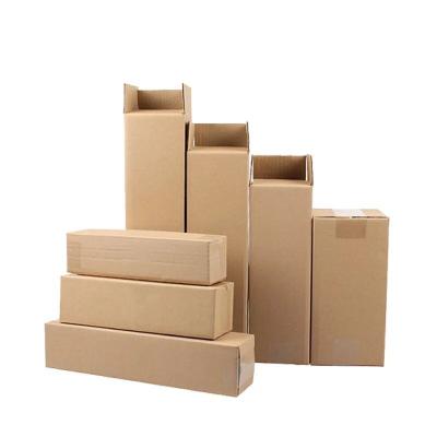 China Umbrella Express Packing Package Motion Materials Manufacturer Customized Recycled Corrugated Corrugated Hard Box Thickened Kraft Paper Box for sale