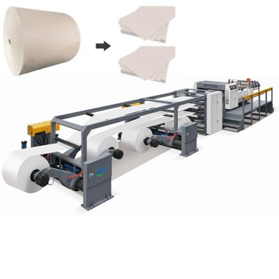 China High Speed ​​Multi Shops Layer Duplex Cardboard Reel Printing To Sheet Cross Cutter Machine for sale